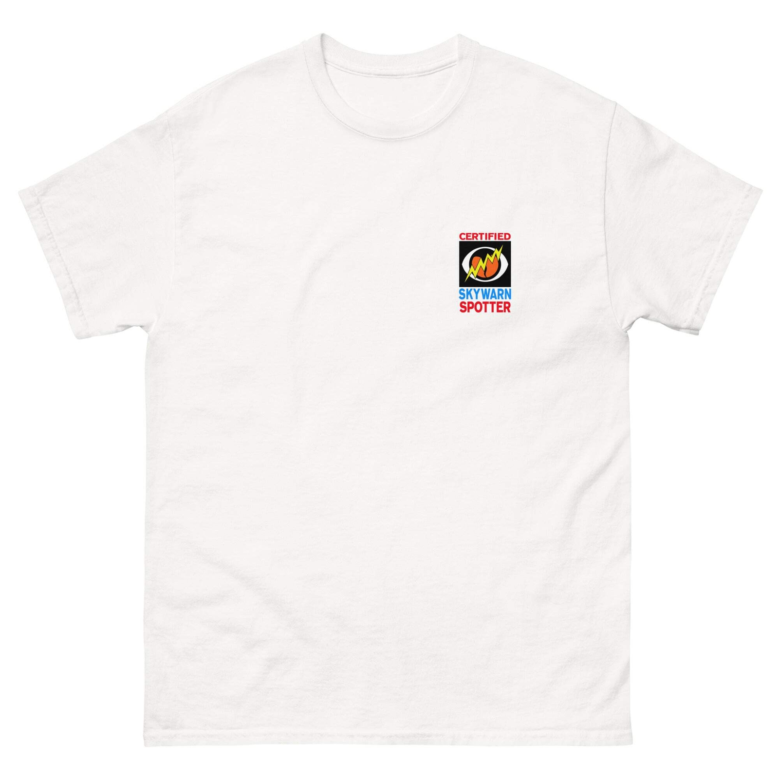 Skywarn Spotter Eye Gildan 5000 Unisex T-shirt Ham Radio Weather