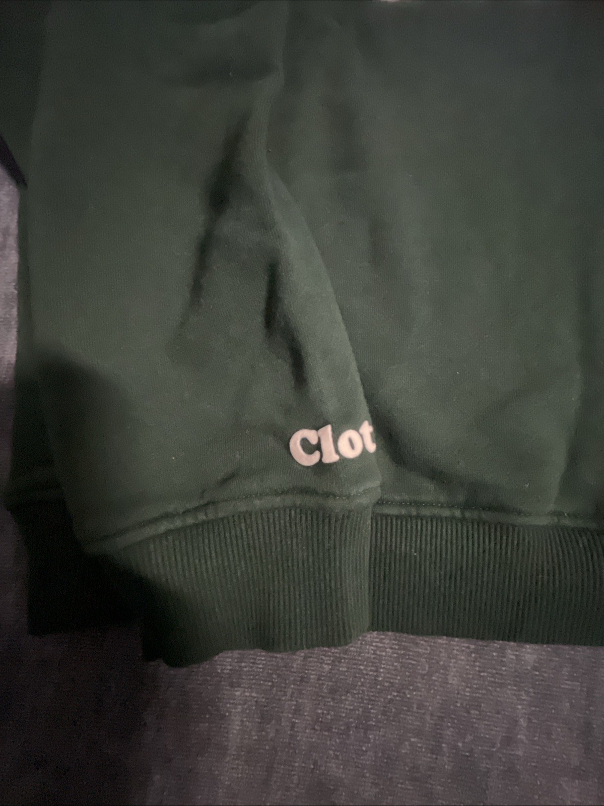 Roots x Clot Forest Green Crewneck Sweatshirt Size Large