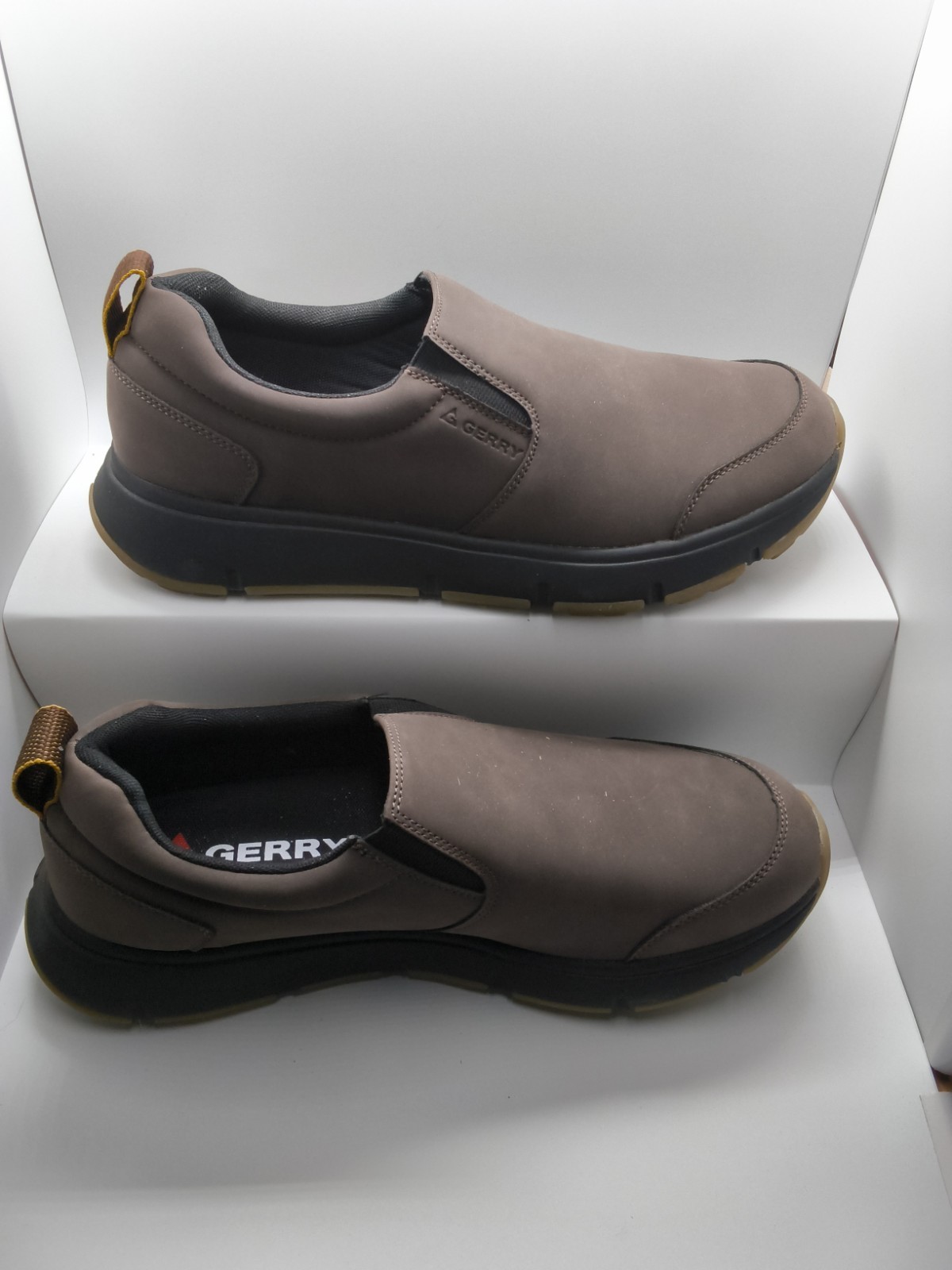 GERRY MEN’S MOC II SLIP ON SHOES, BROWN SIZE:11