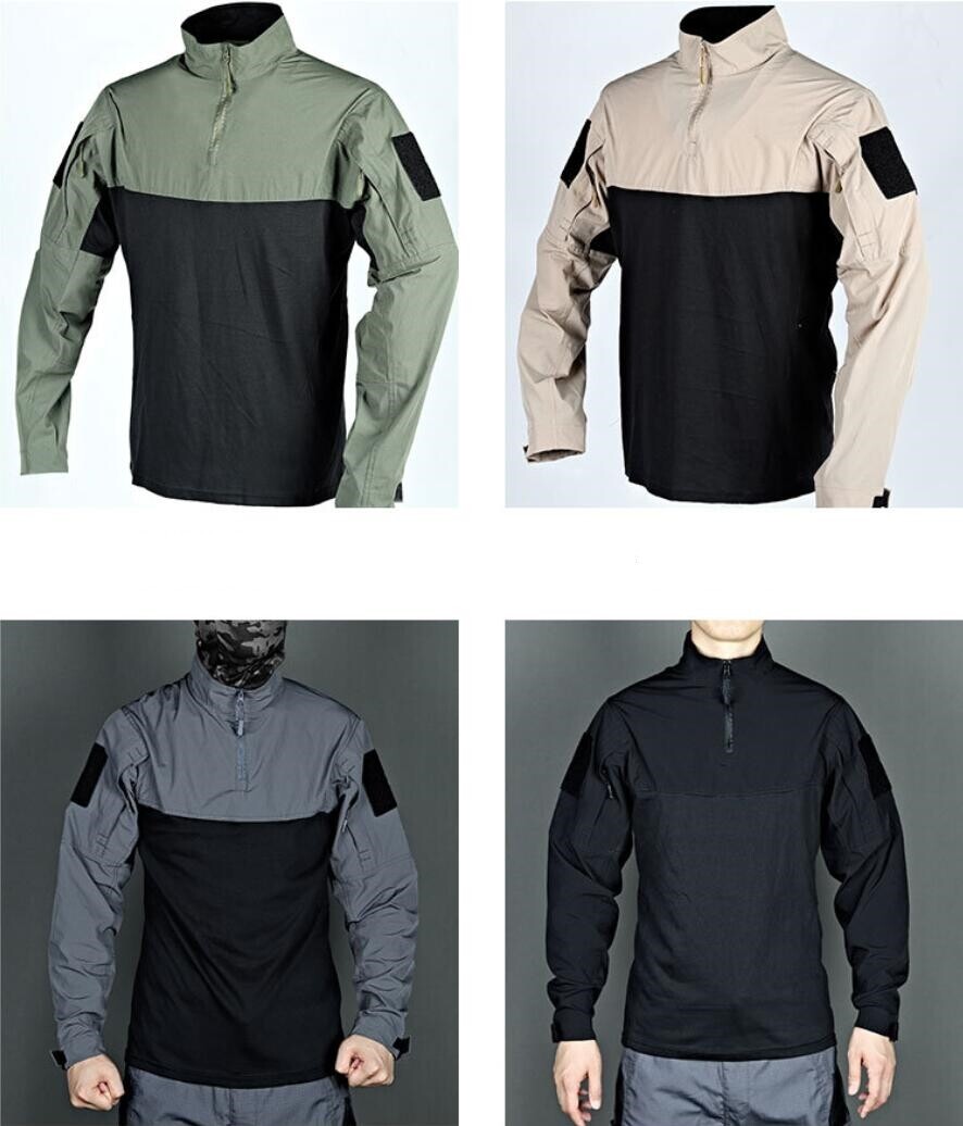 Airsoft Men’s Tactical Combat Long Sleeve Shirts US Army Outdoor Sports Military