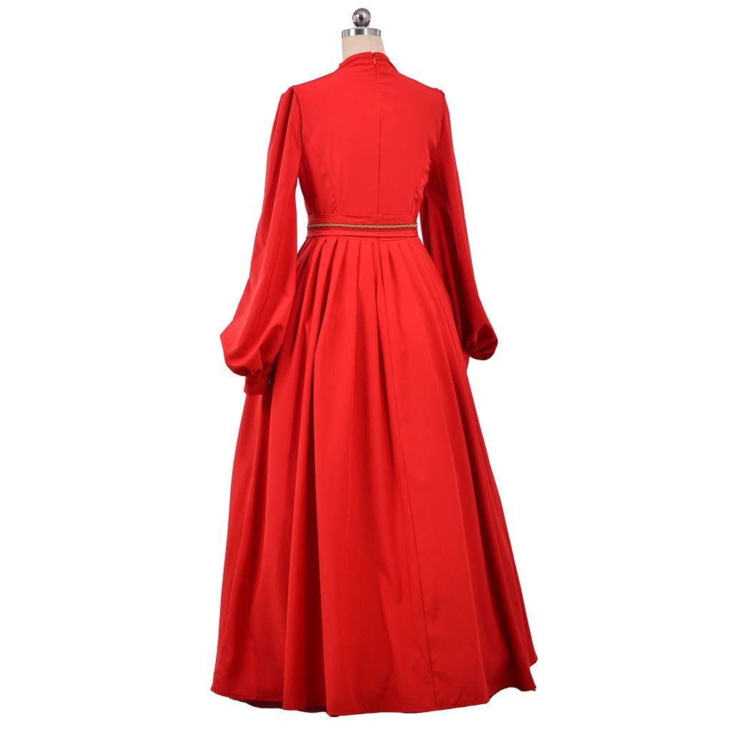 Elegant Princess Bride Costume for Women – Red Wedding Dress, Buttercup Cosplay,