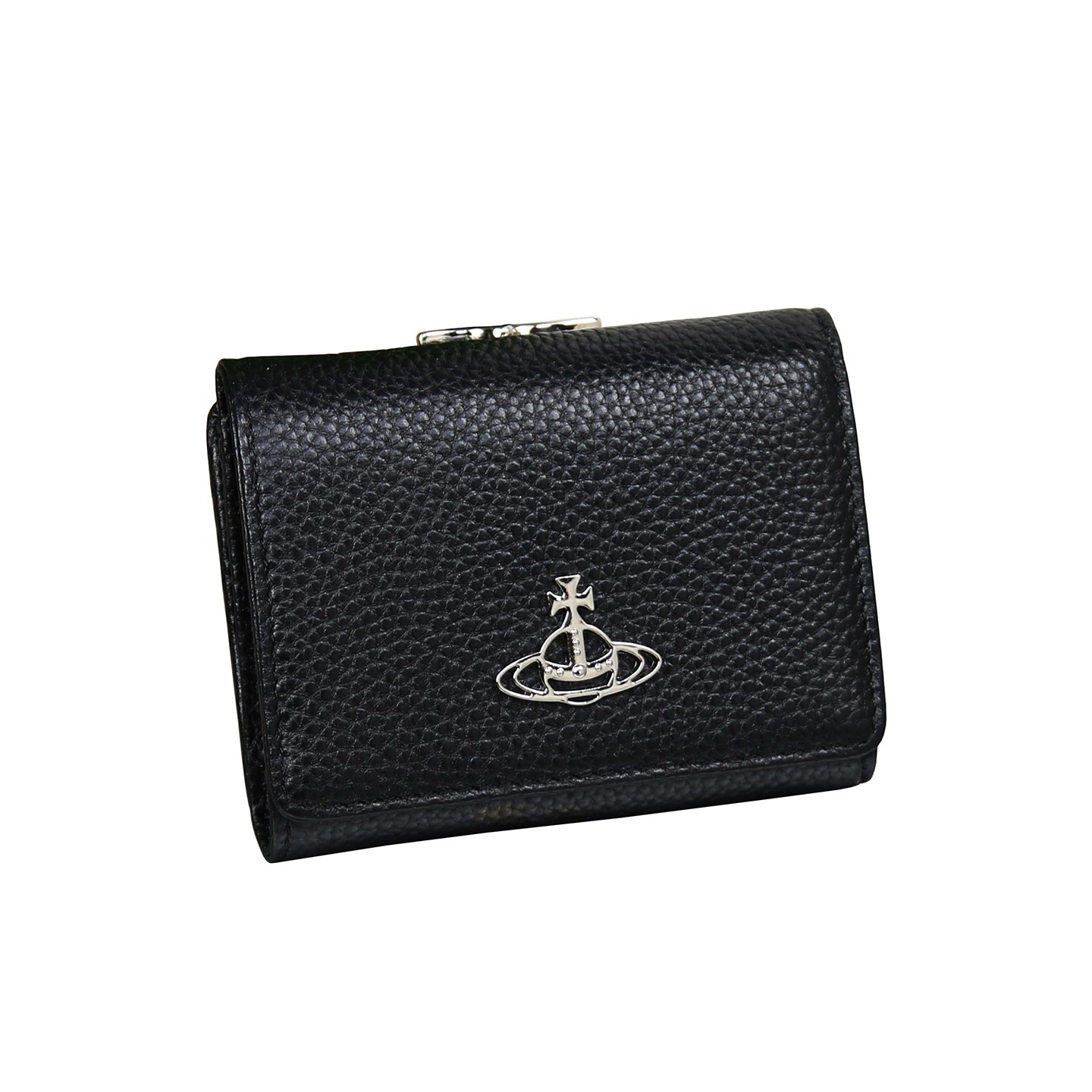 Vivienne Westwood Gamaguchi Trifold Wallet Black 11cm × 9cm × 3.5cm　