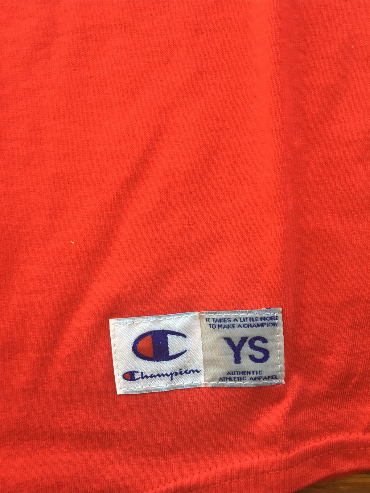 Champion Youth’s Athletic Raglan Crew-neck T-shirt – XL- Scarlet/Black
