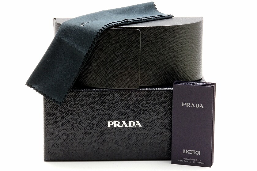 Prada Sunglasses PR15WS 09Q5S0 54mm Black/Talc / Dark Grey Lens