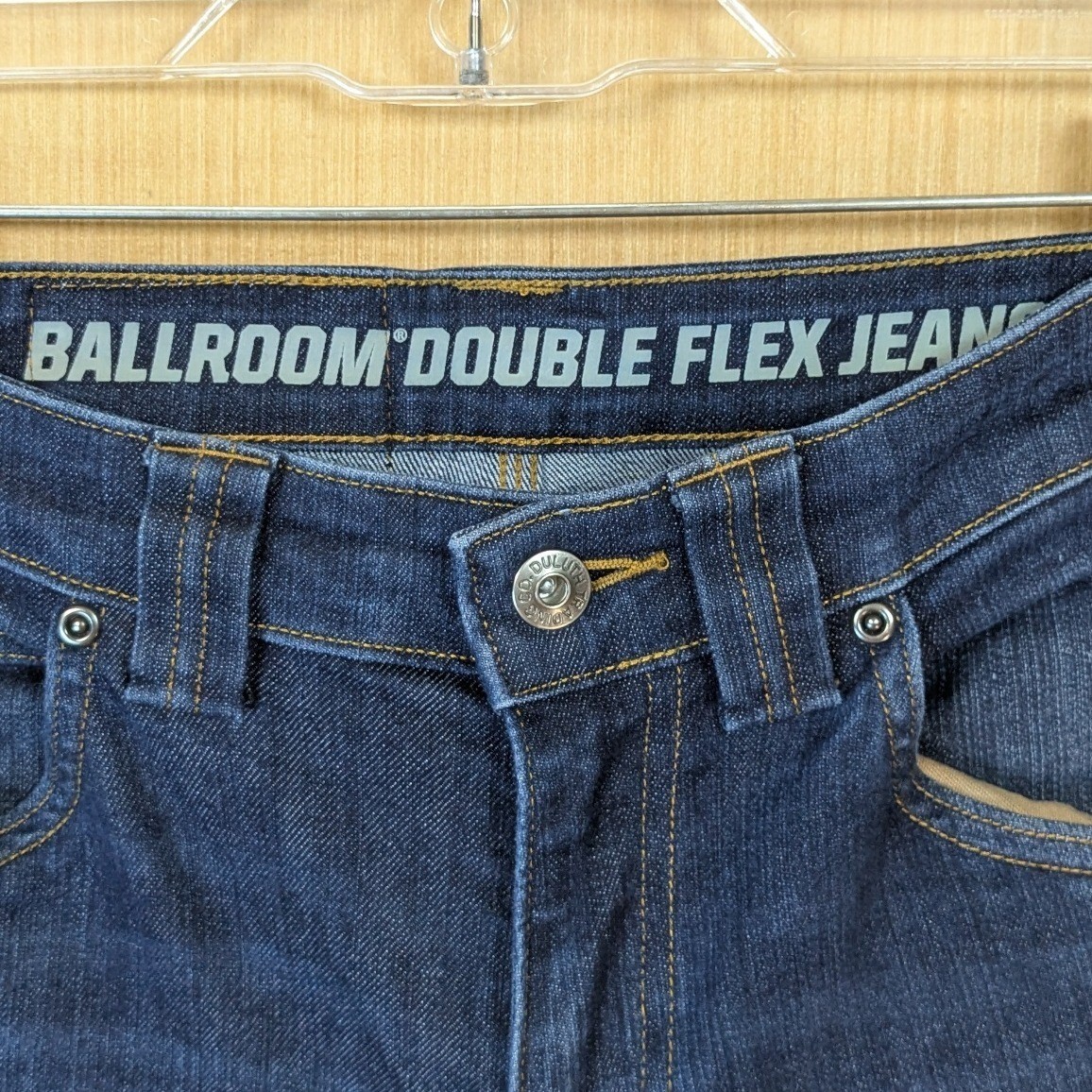 Duluth Trading Co Ballroom Double Flex Slim Fit Jeans Mens 30×29 Blue Dark Wash