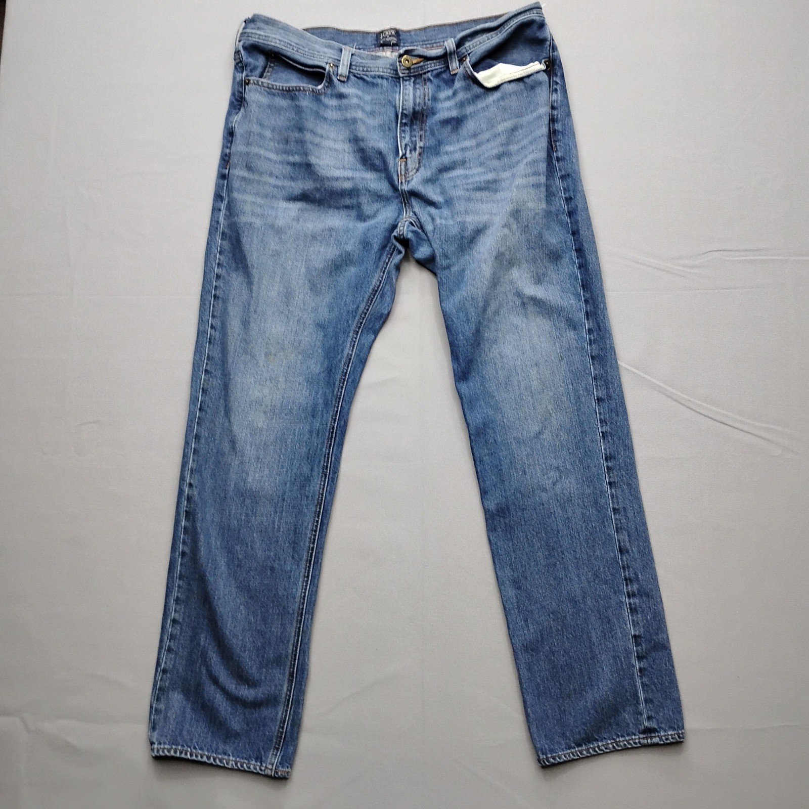 J.Crew The Sutton Straight Leg Jeans Mens 36×32 Blue Medium Wash Denim C9889