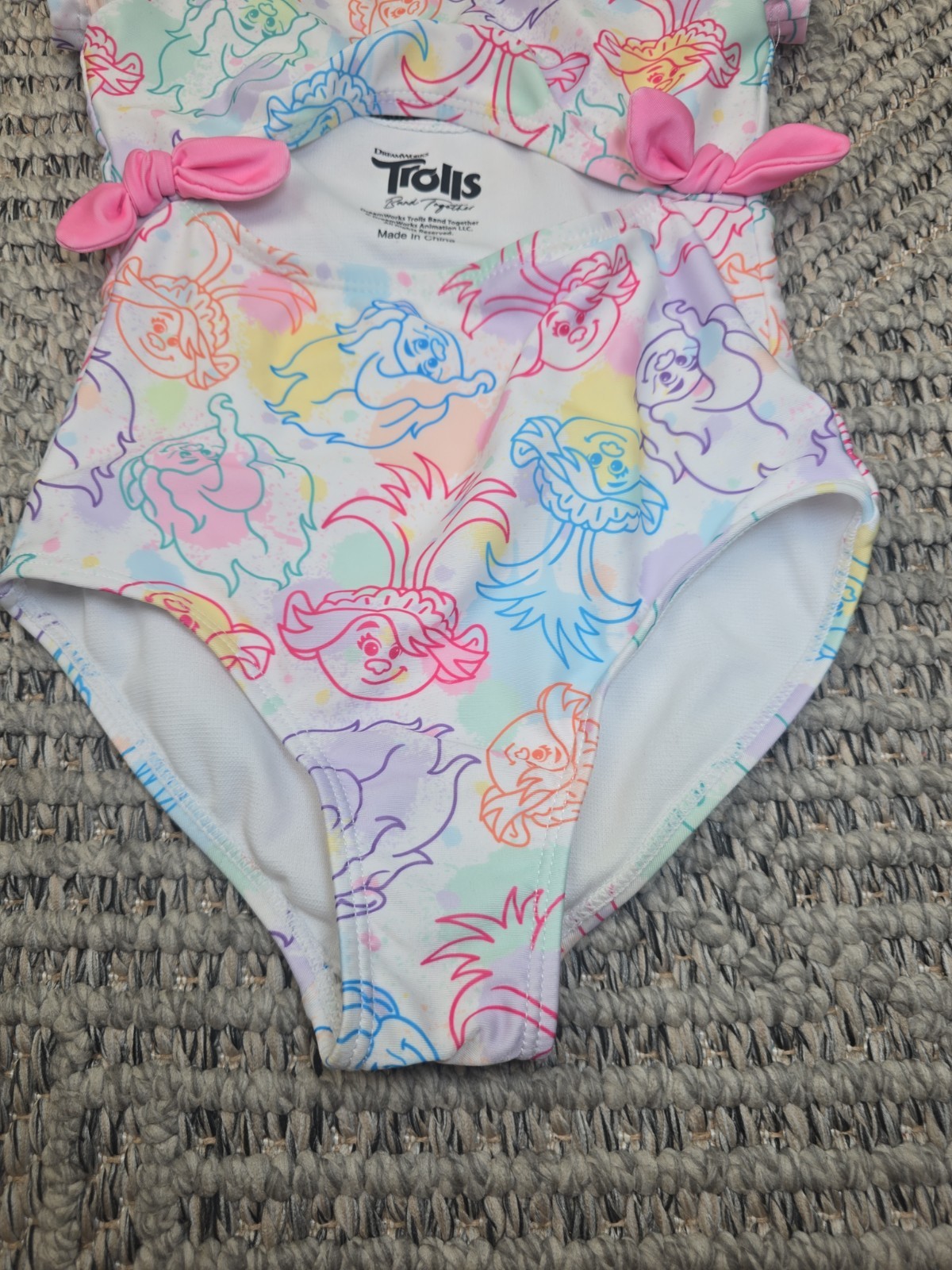 DreamWorks Trolls Band Together Girl One-Piece Swimsuit – Size 5/6