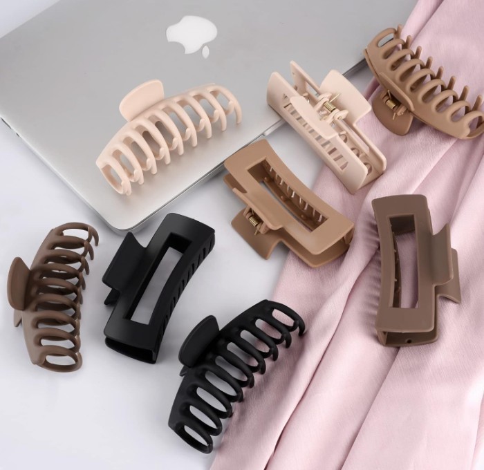 Large Matte Hair Claw Clips 4.3 Inch Strong Hold Hair Accessories for Women