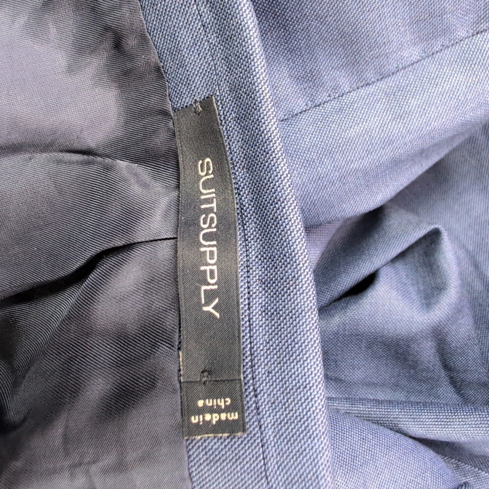 Suitsupply Havana Blazer 44R Blue E.Thomas Super 150s Wool Cupro P6843 Tailored