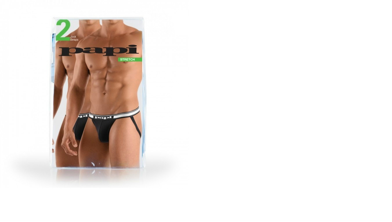 papi Cotton Stretch Jock Strap 2-Pack, STYLE # 980910