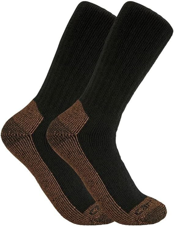 Carhartt L23818 Men’s 2-Pack Midweight Steel Toe Boot Sock Size XL 11-15