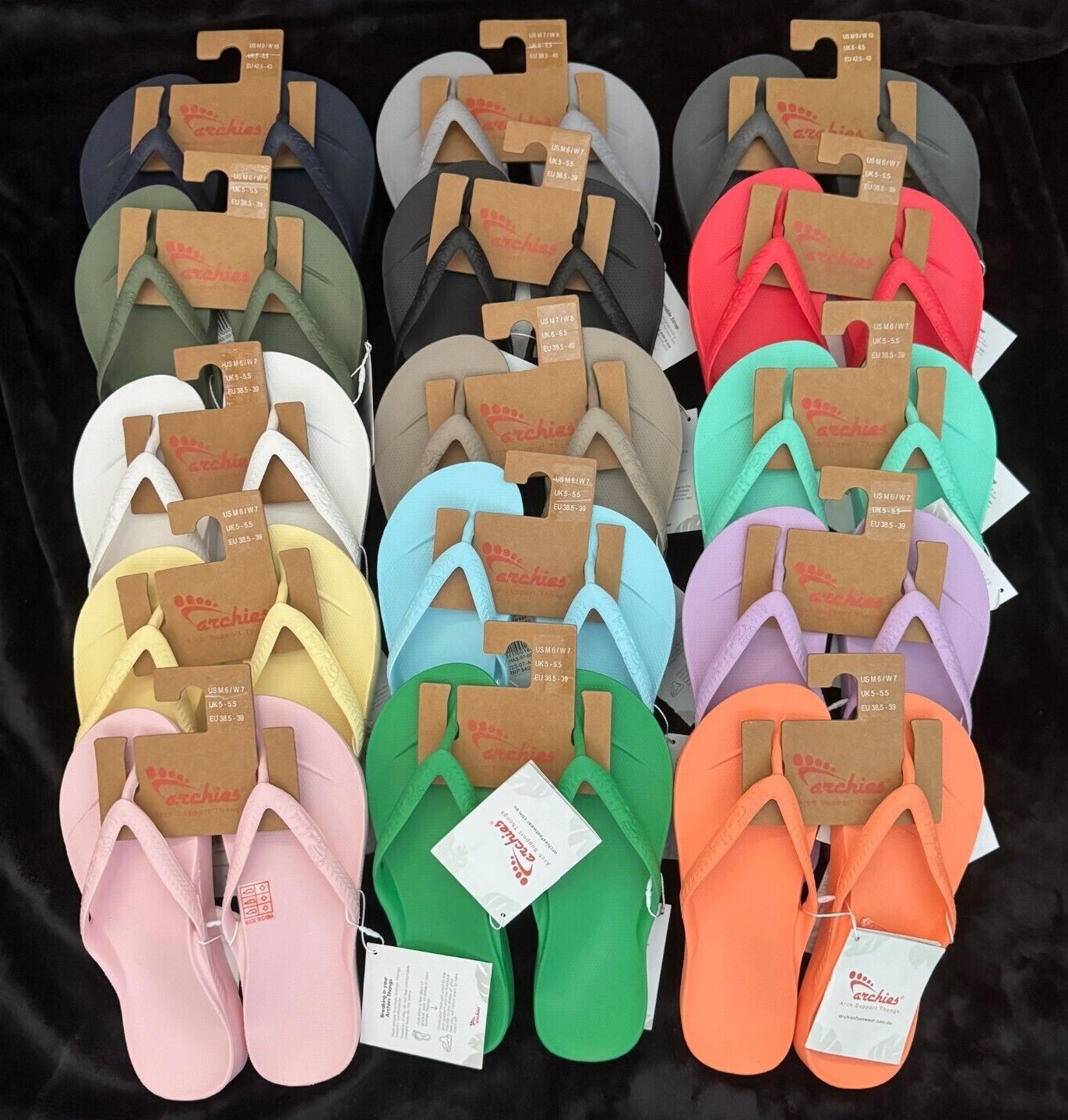 Archies Thongs / Flip Flops – Men & Women different size & colour available