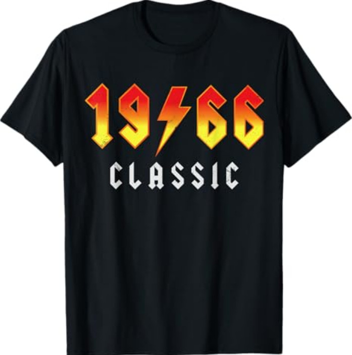 Classic 60 Birthday Decorations Men 60yr 1966 60th Birthday T-Shirt