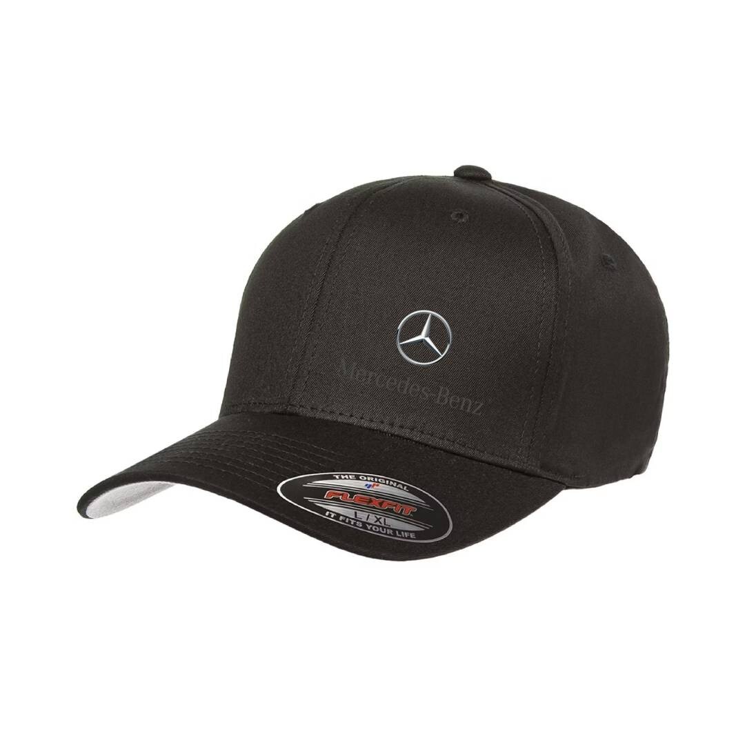 Mercedes Benz Motor AMG Logo Cap 5001 Flexfit Baseball Hat S/M and L/XL