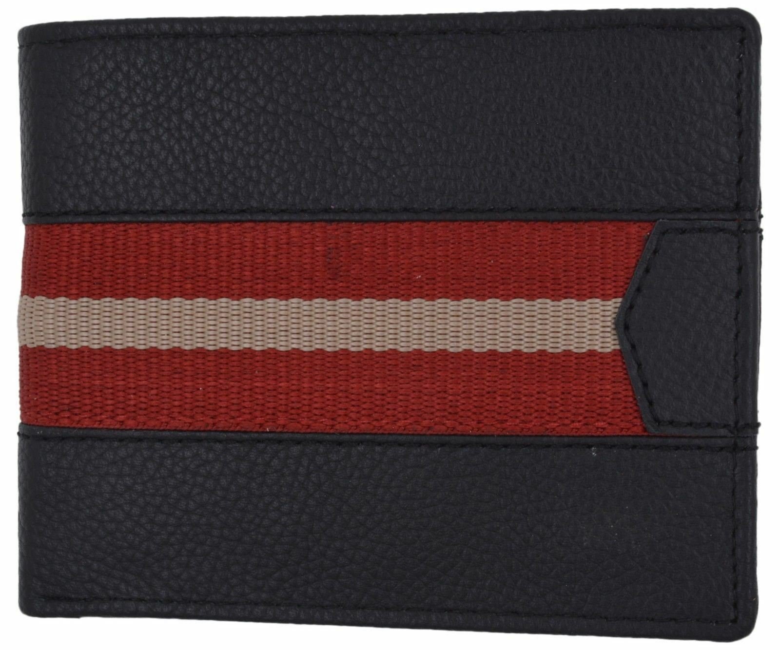 Black Bifold Premium Leather Mens Multi Credit Card ID Rare Cavelio Wallet Box