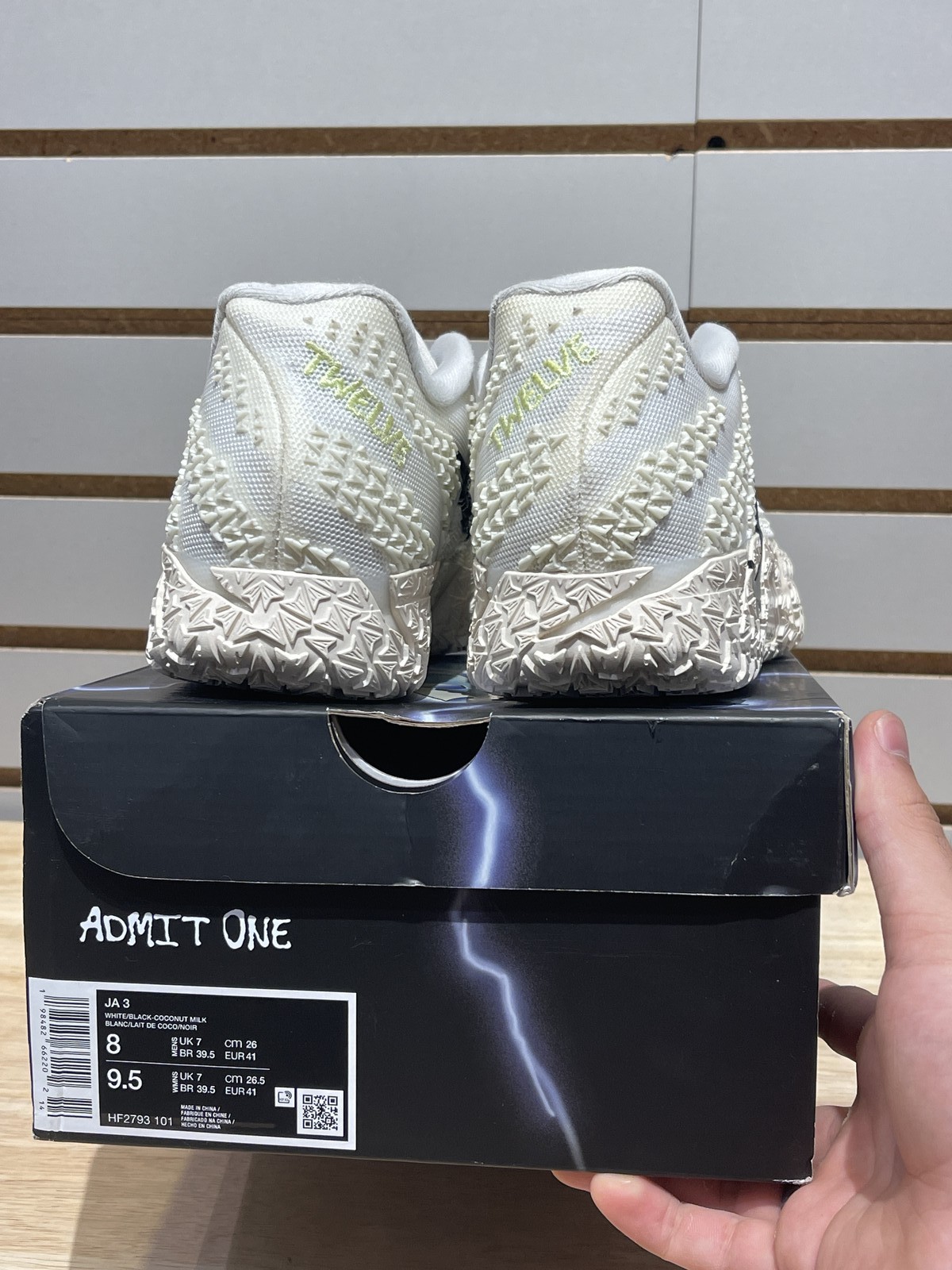 Size 8M/9.5W – Nike Ja 3 Sound Check Sz 8 HF2793-101/HF2794-101 Pre-Owned