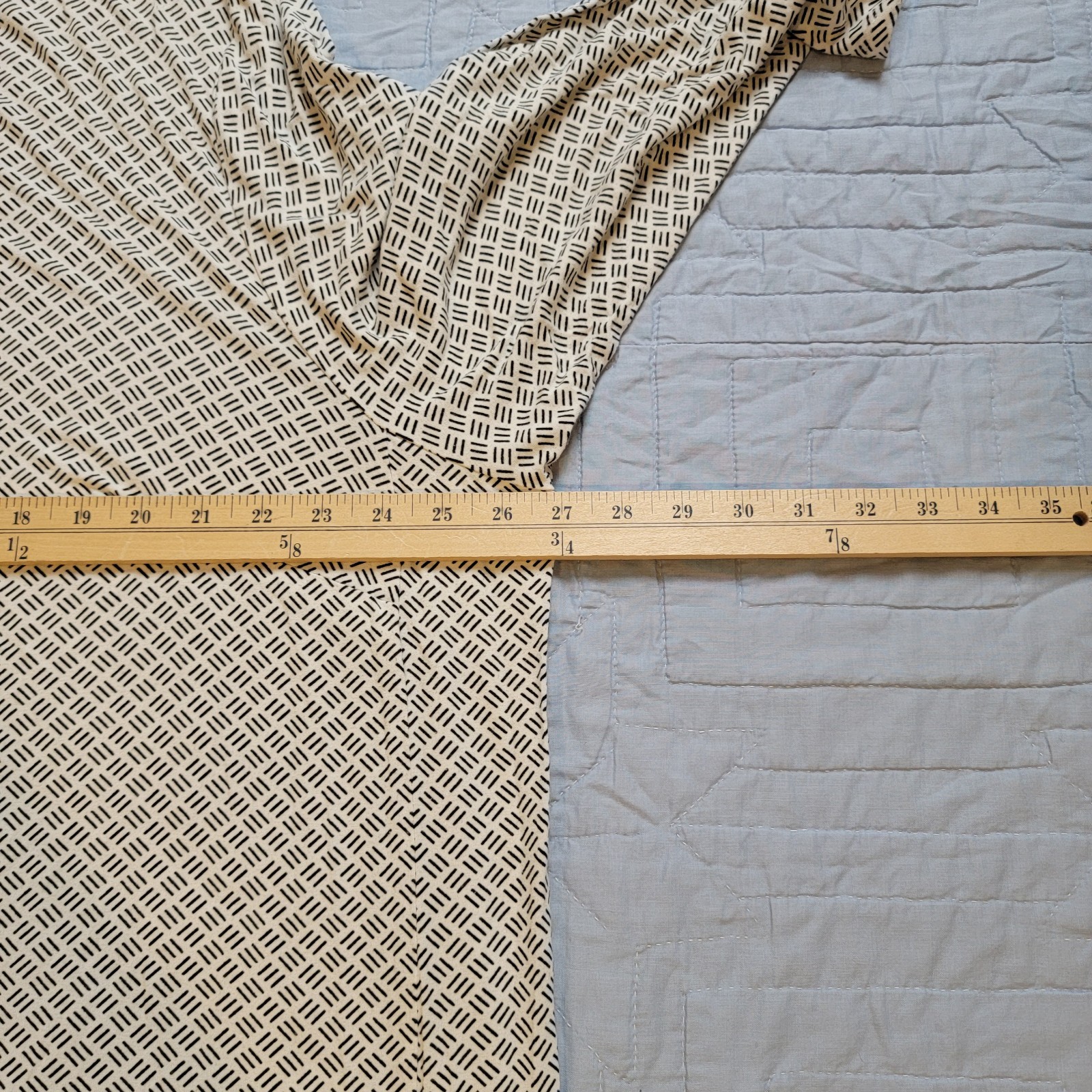 J.Jill Wearever Collection Tunic Top 3X White Black Geo Print Stretch