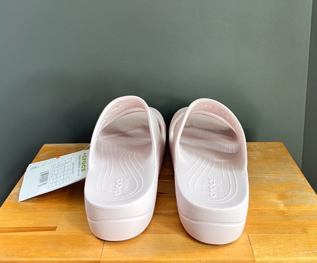 Crocs Women Barely Pink Baya Platform Sandals Slides US 7, 8, 9 NWT
