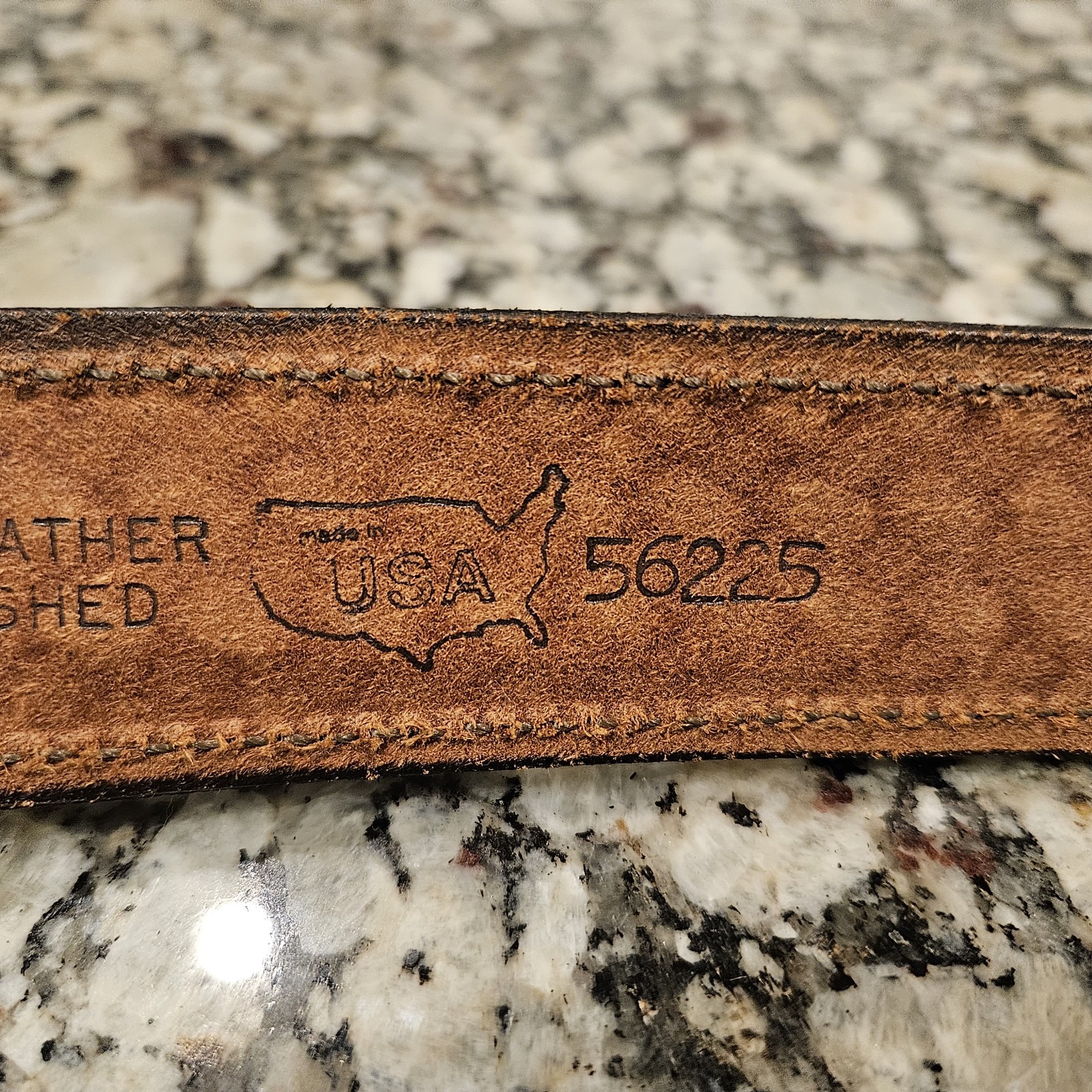 NWOT Rare Chambers Leather Money Belt 38 Brown Basketweave USA Hidden Zip, 1.5″