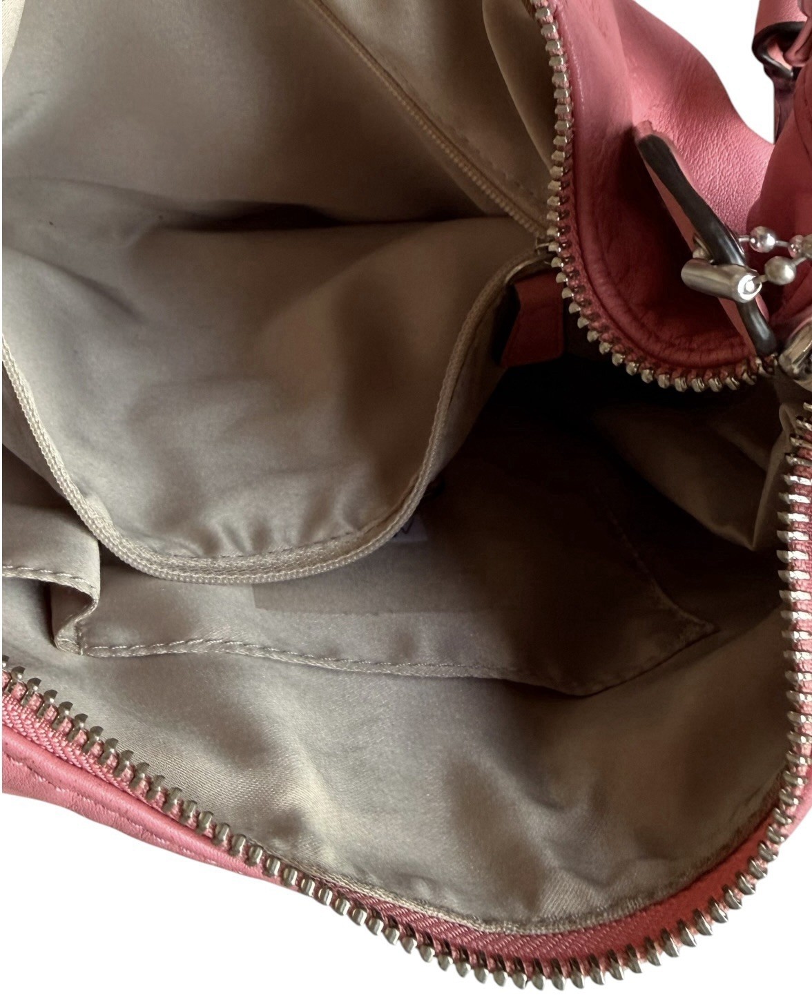 Coach Kristin Pink Leather Hobo Shoulder Bag Convertible Crossbody F22306