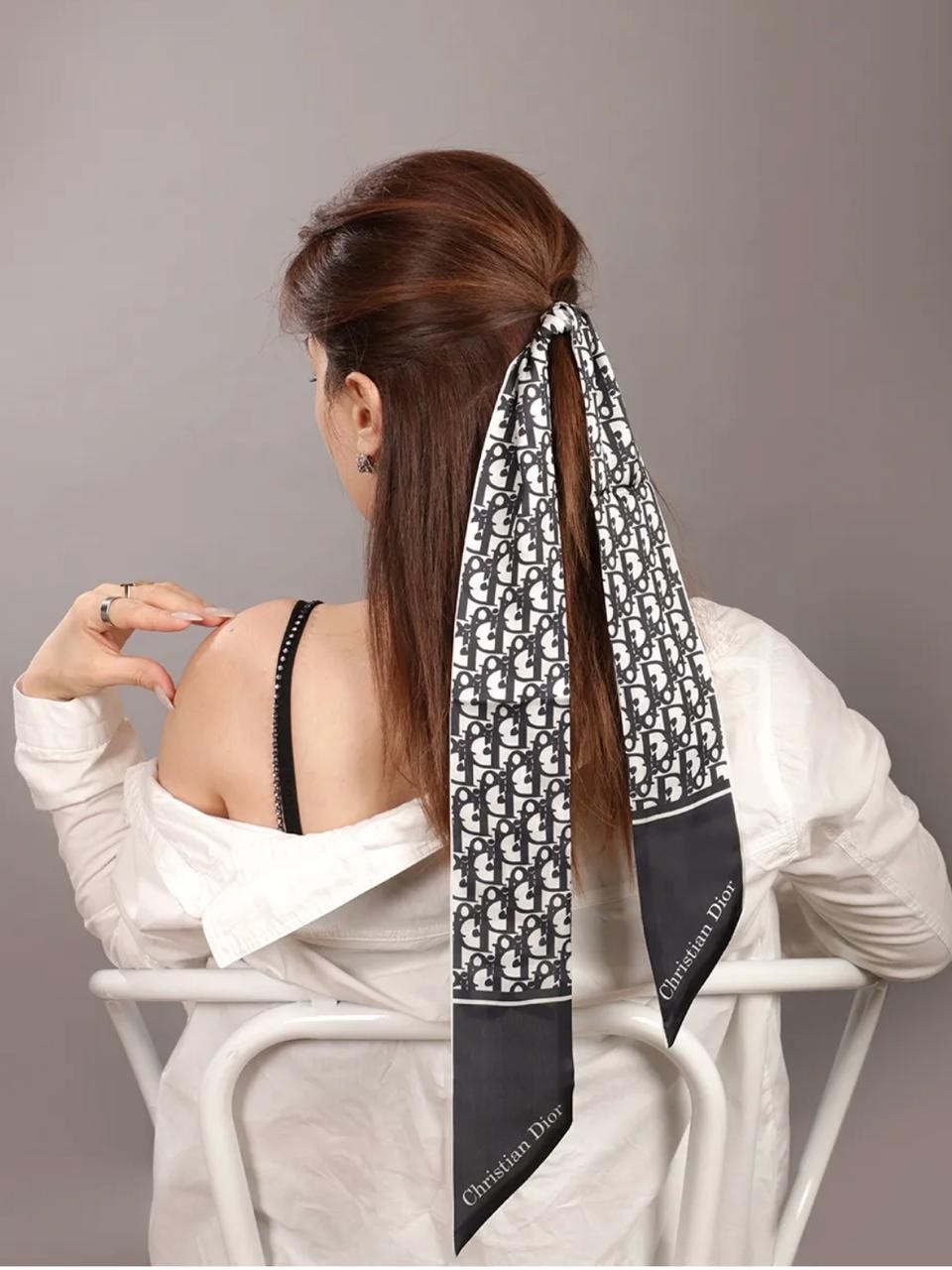 Purse scarf accessory printed a wide range of colors, scarf handle ribbon,decor