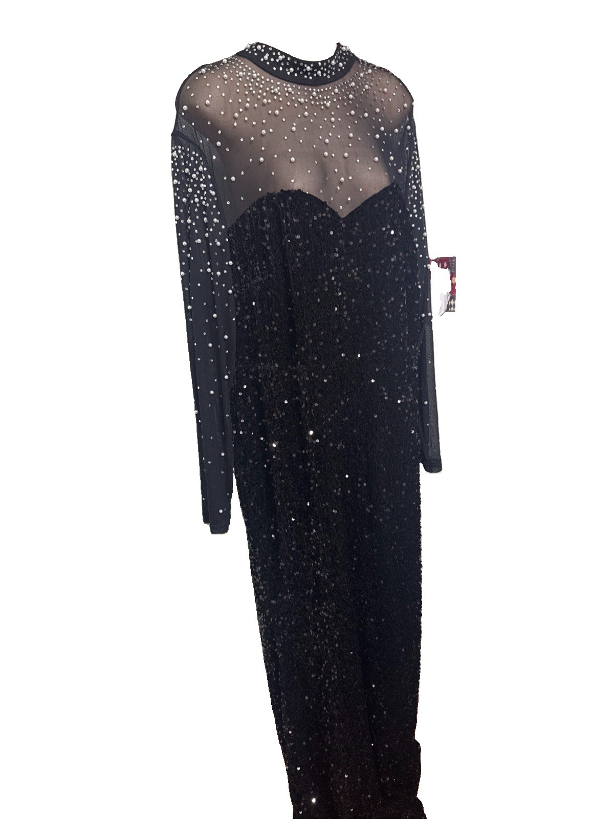 New F A E T E S T Y Black Sequin Gown Hard To Find Size 3X