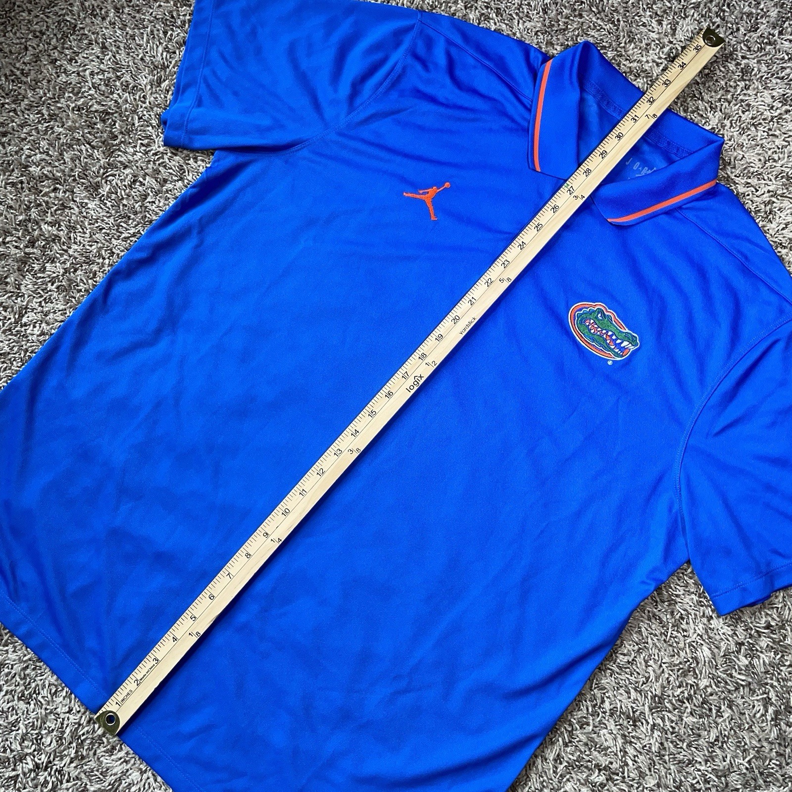 Air Jordan Florida Gators Blue Golf Polo Mens Size XL Dri-Fit DZ8367-480 NWOT