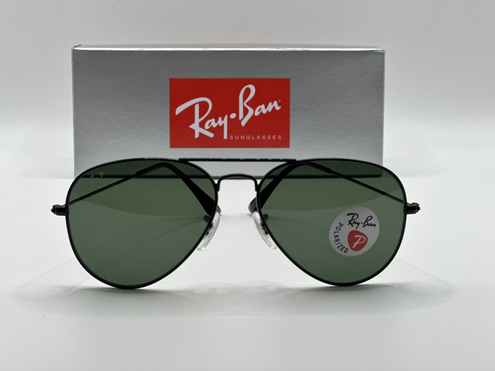Ray-Ban Sunglasses RB3025 Aviator Classic 58mm Black Frame Polarized Gray Lens