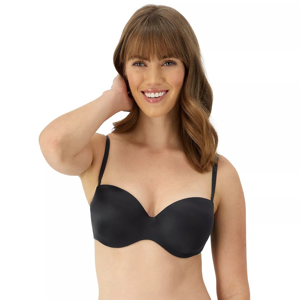 Maidenform Strapless Bra Live Luxe Extra Coverage Multiway DM9472 Black 42D NWT