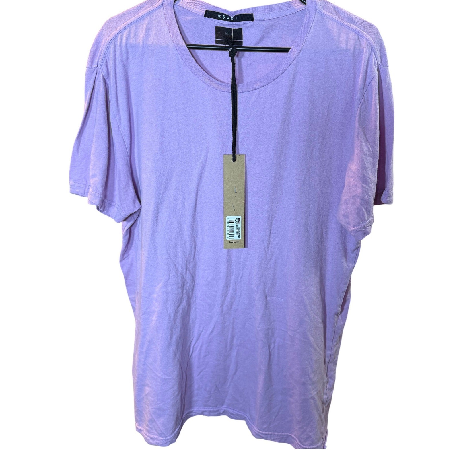 Ksubi Sixtiness Biggie Tee Mens Purple Lilac Short Sleeve T-Shirt MP924TE040 New