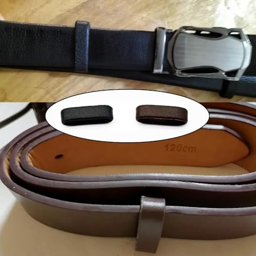 10 Pack Belt Loop Keeper Plastic Leather Grain Belt Keepers End Straps Holder