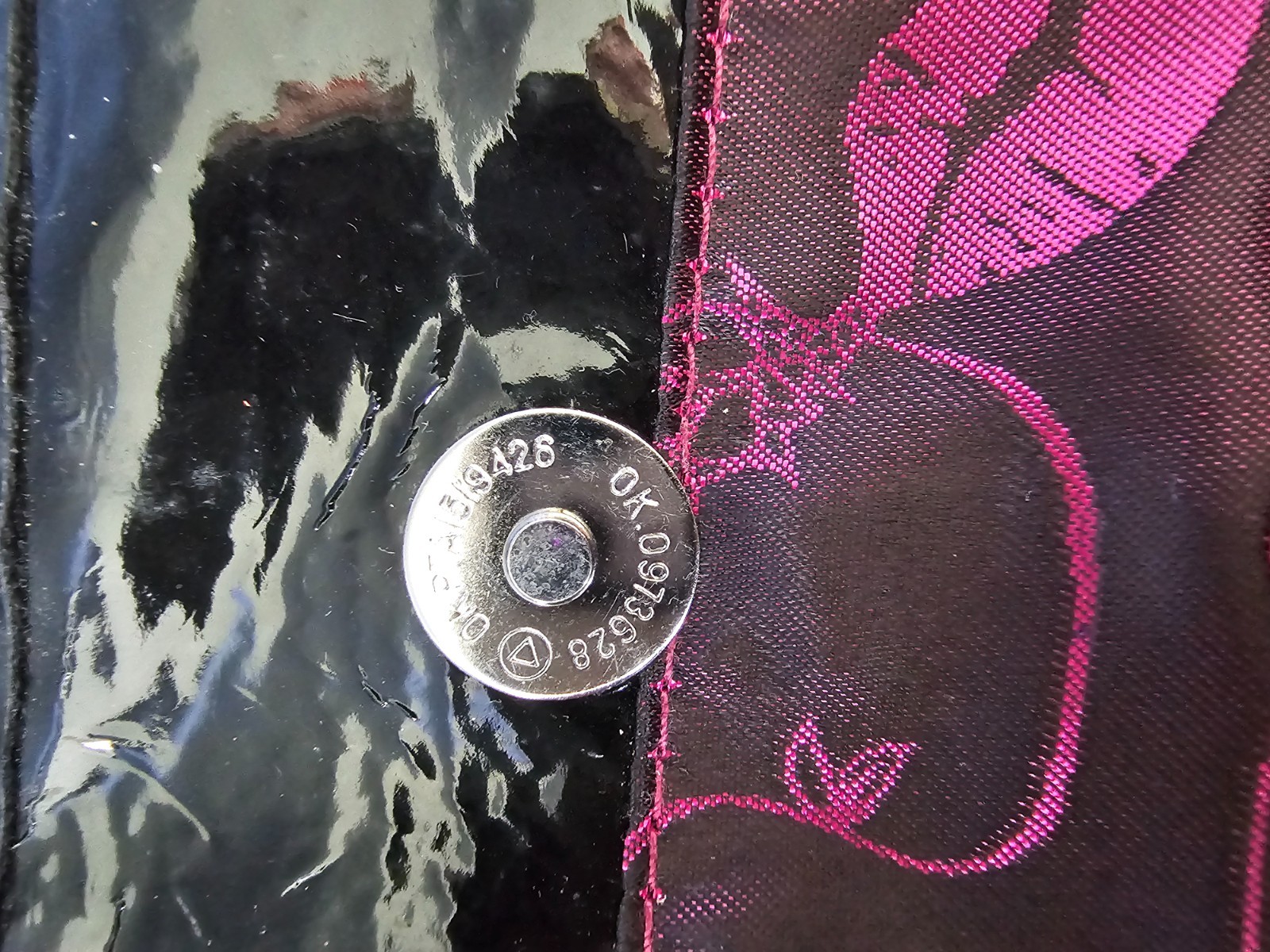Betsey Johnson Skull Roses Print Large Tote Bag Chain Strap Purple Y2K Goth 2000