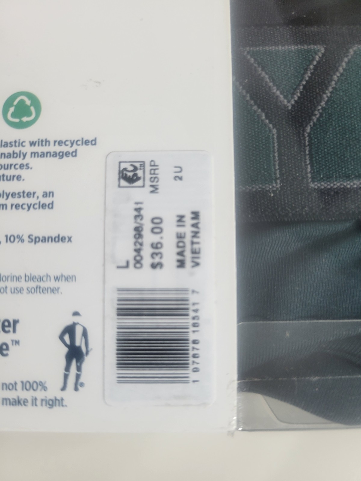 Jockey Men’s Active Microfiber Brief – Trusty Green – 3 Pack Size Large