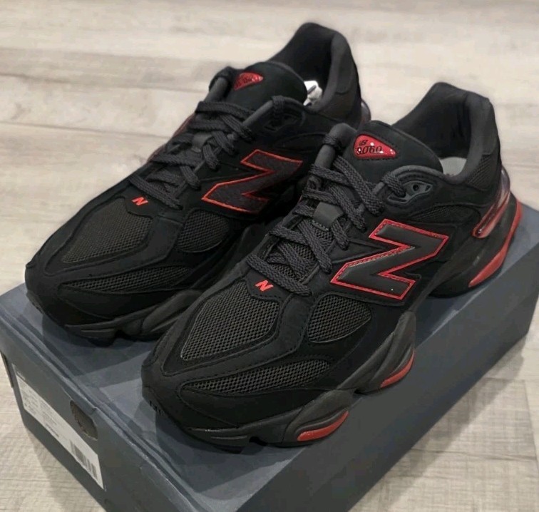New Balance Men’s 9060 Black/Red’ | Sizes 11US | U9060JR