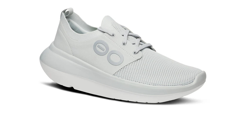OOFOS OOmy Stride White Glacier Walking Shoes Sneakers Mens Sizes M8-M14 NEW