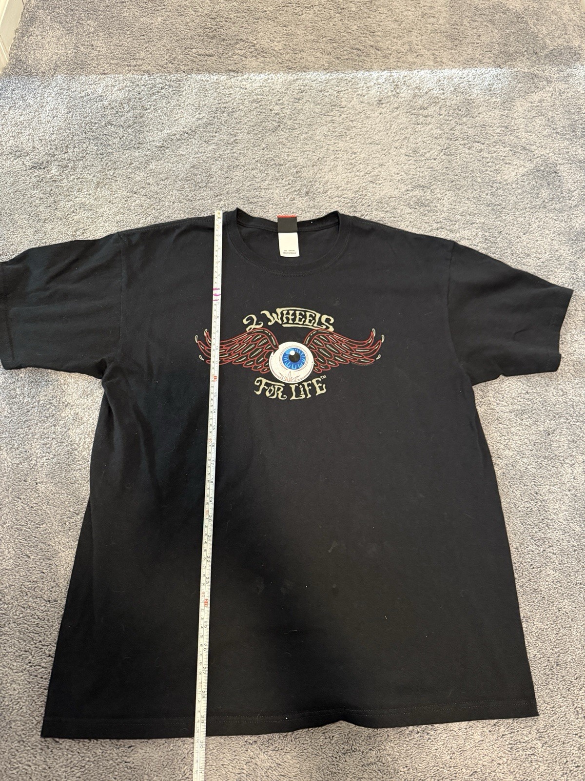 Hot Leathe Legendary Eye Roses Graphic T-Shirt Black XL Vintage Style Streetwea.