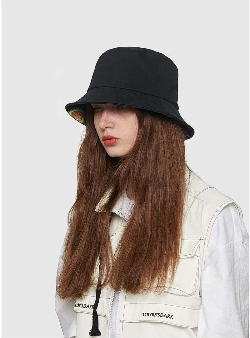 Unisex Bucket Hat Beach Sun Hat Aesthetic Fishing Hat for Men Women Teens, Rever