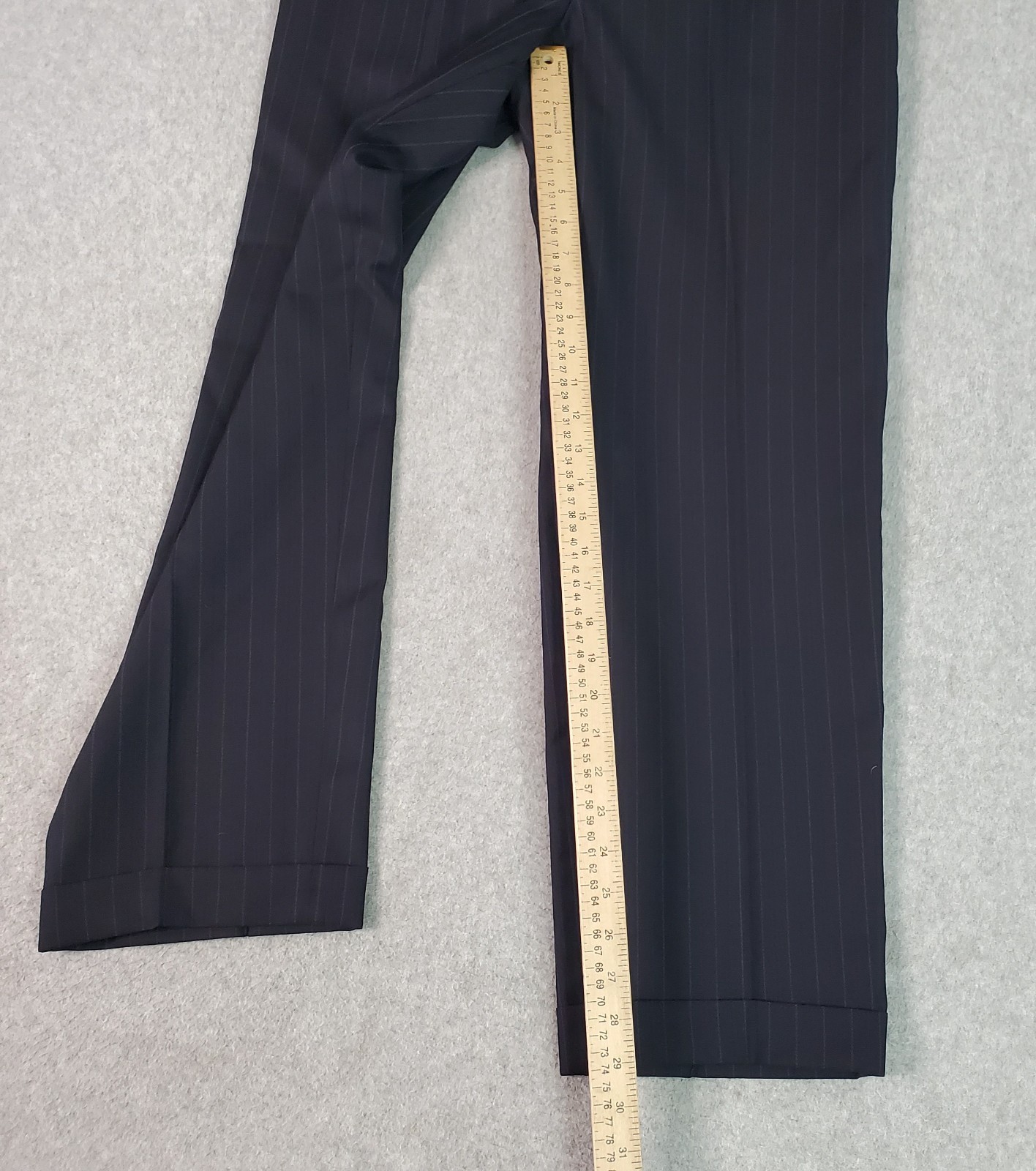 Ermenegildo Zegna Wool Suit Charcoal Pinstripe (IT 52R) Mens 42R US Pants 34X29