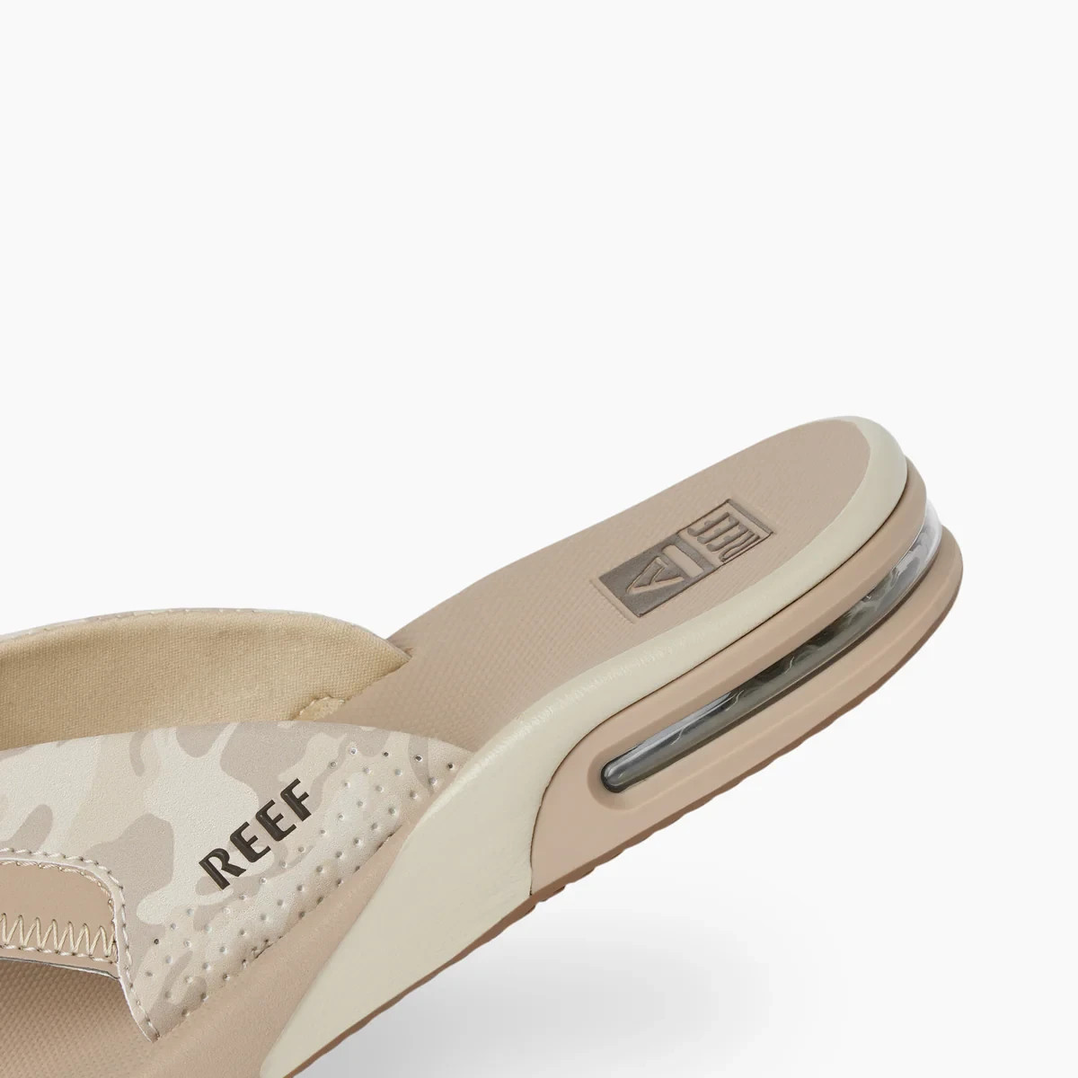 Man Reef Fanning High Arch Support Flip Flop Sandal CJ7610 Sand Camo Brand New