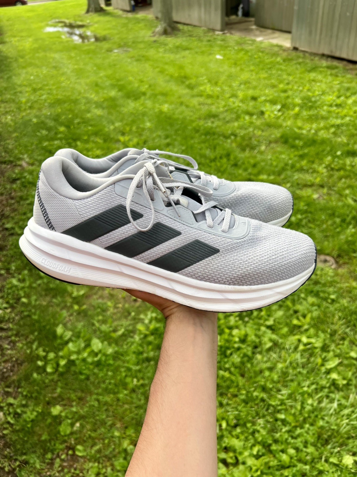 adidas Galaxy 7 M Running Shoes Halo Silver Carbon ID8754