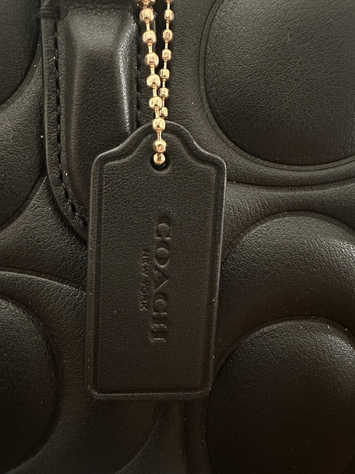 Coach Maggie Small Tote Bag In Signature Leather in Black NWOT – CY670