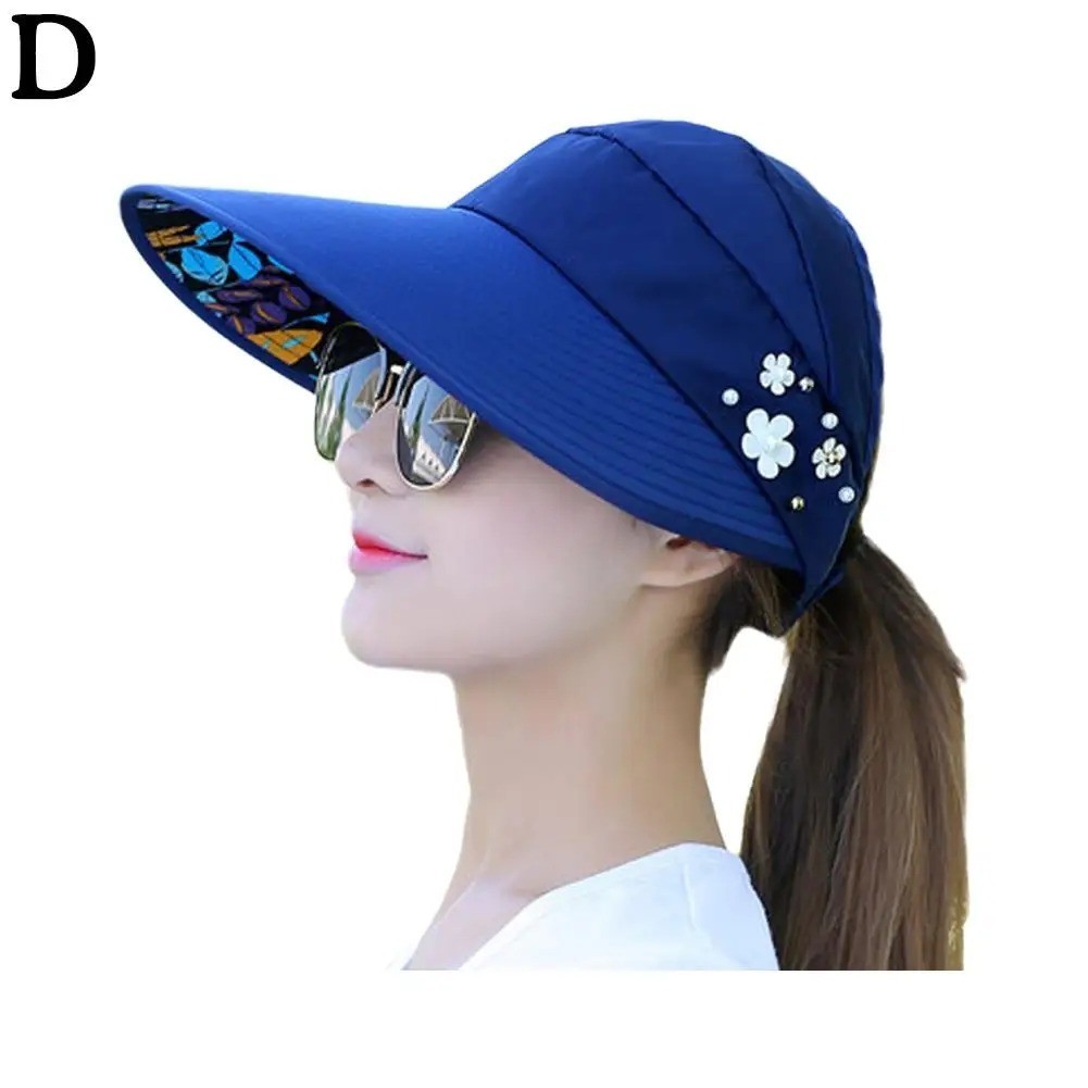 Fashion Women’s Wide Brim Sun Hat | Foldable Anti-UV Beach Visor Cap | Summer