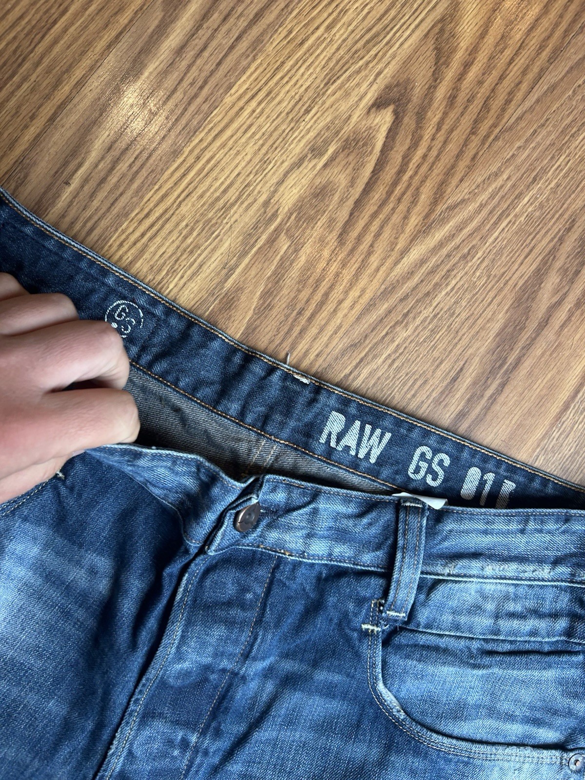 G Star Mens Blue Jeans Bottoms 34×34 Mens Clothing