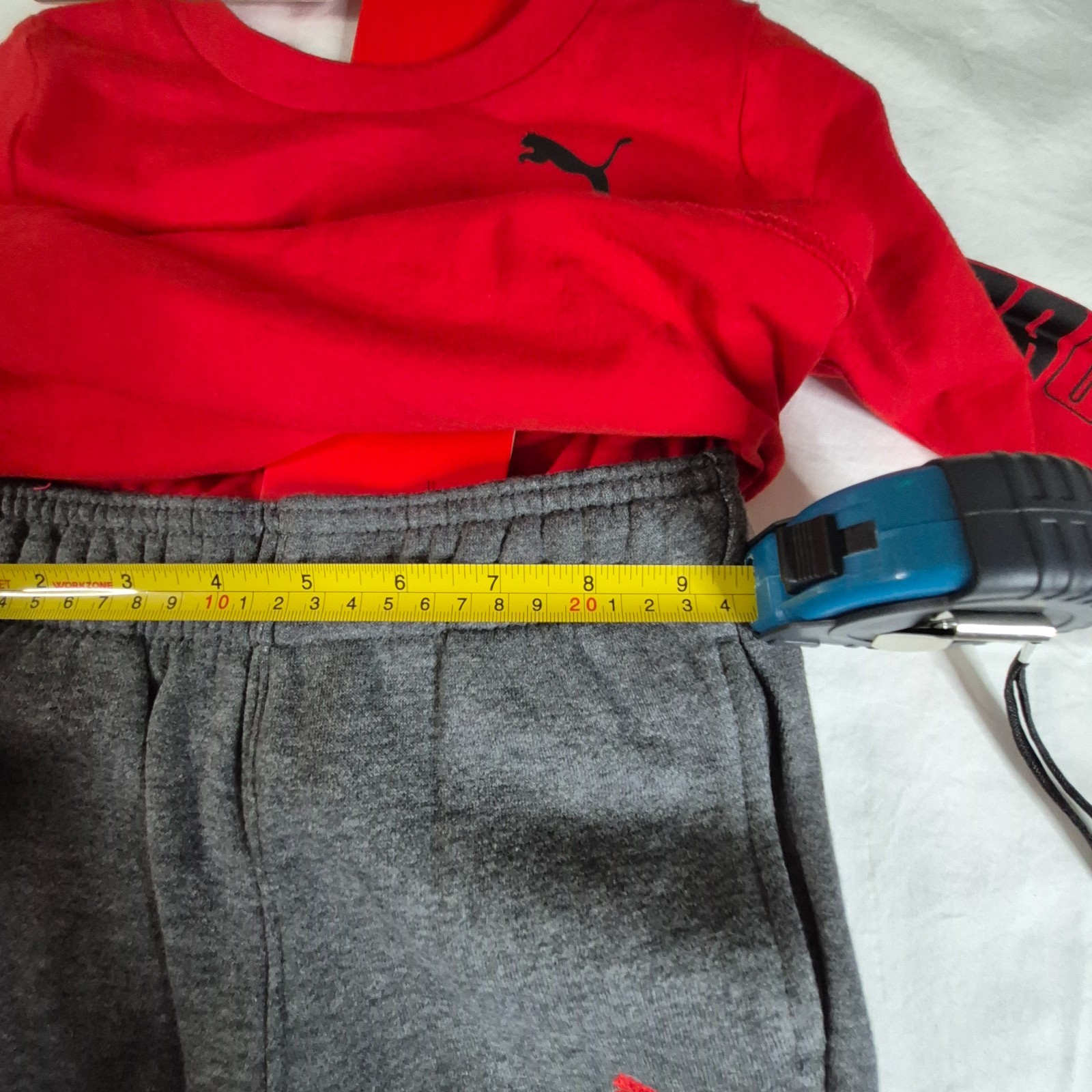 PUMA Boys’ 3-piece Vest Set Includes Vest, Long Sleeve Tee And Jogger Size 2T