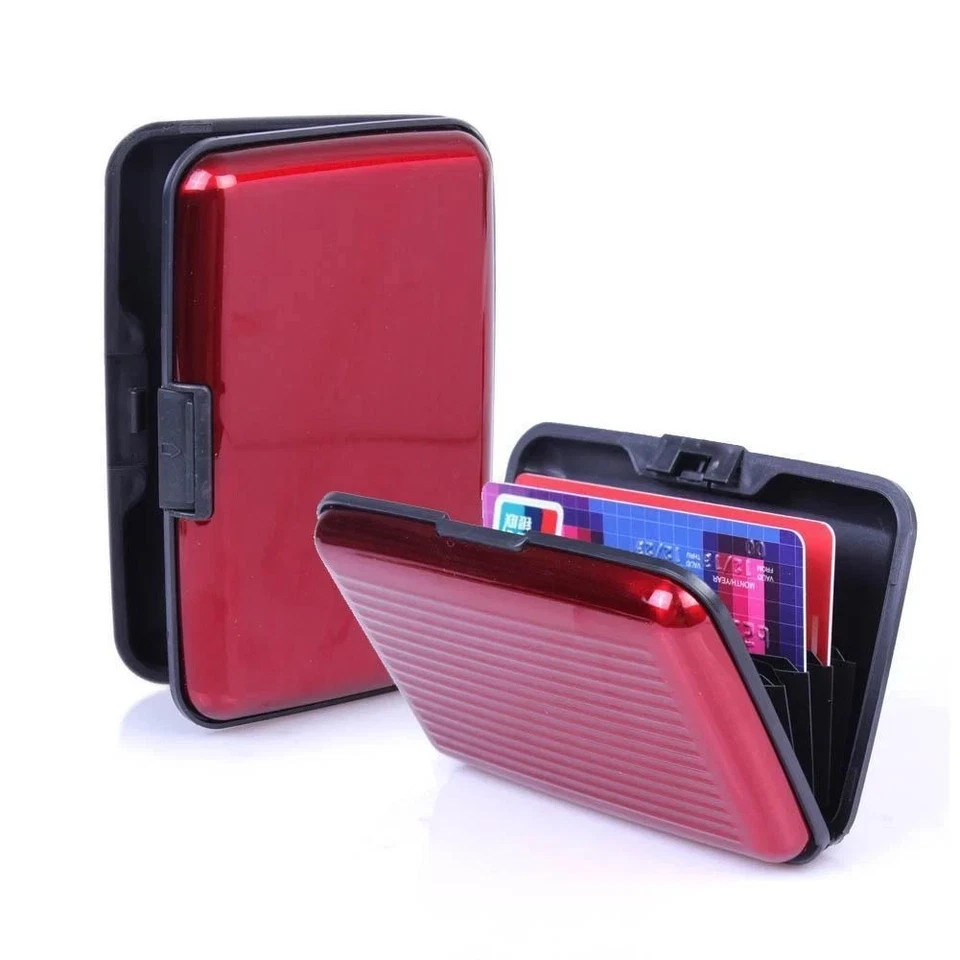 Pocket Waterproof Business ID Credit Card Wallet Holder Aluminum Metal RFID Case