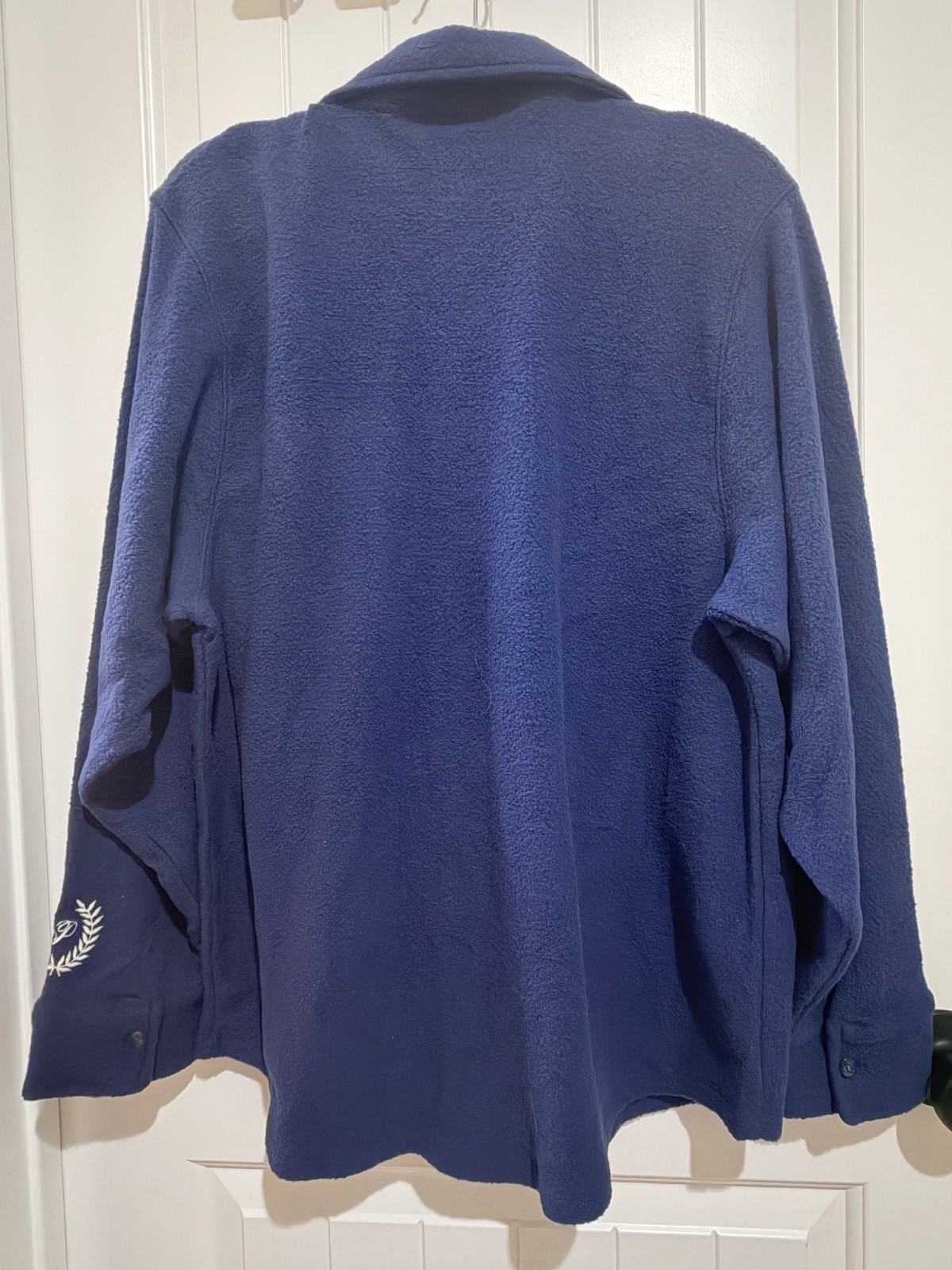 PINK Victoria’s Secret Navy Blue Fleece Button-Up Shirt Jacket Medium