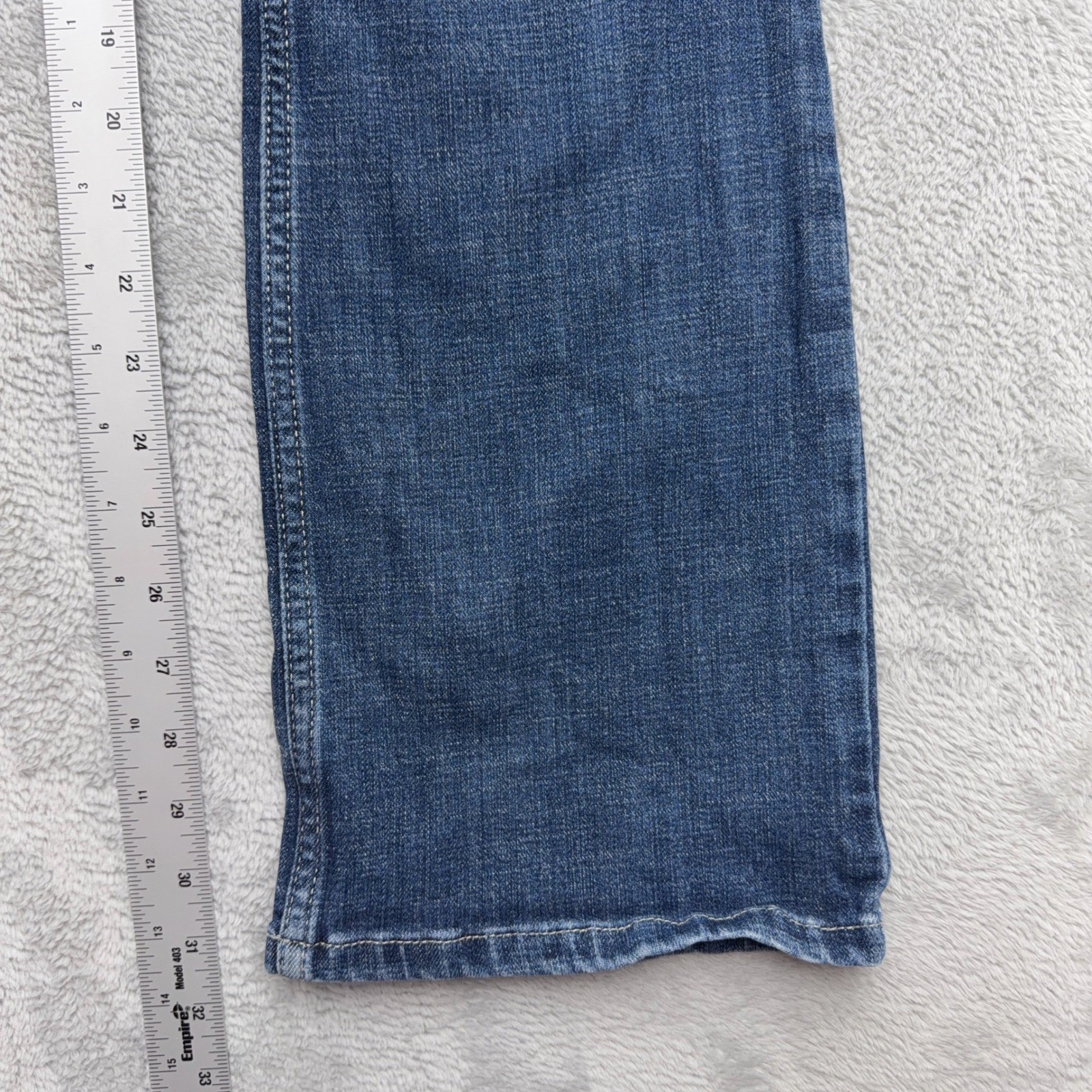 Wrangler Jeans Womens 7×34 Blue Boot Cut Mid Rise Stretch Denim
