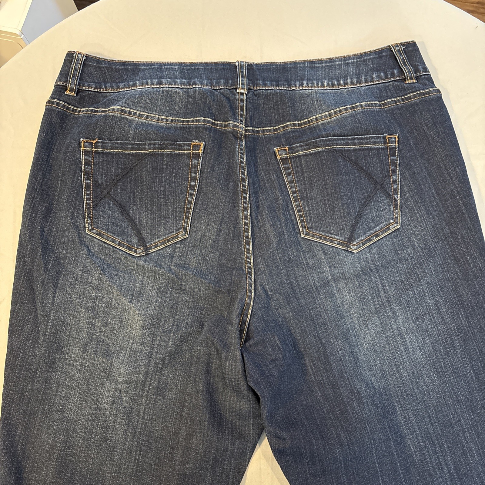 Lane Bryant Womens High-Rise Bootcut Denim Jeans Sz 20 Short Tighter Tummy Tech
