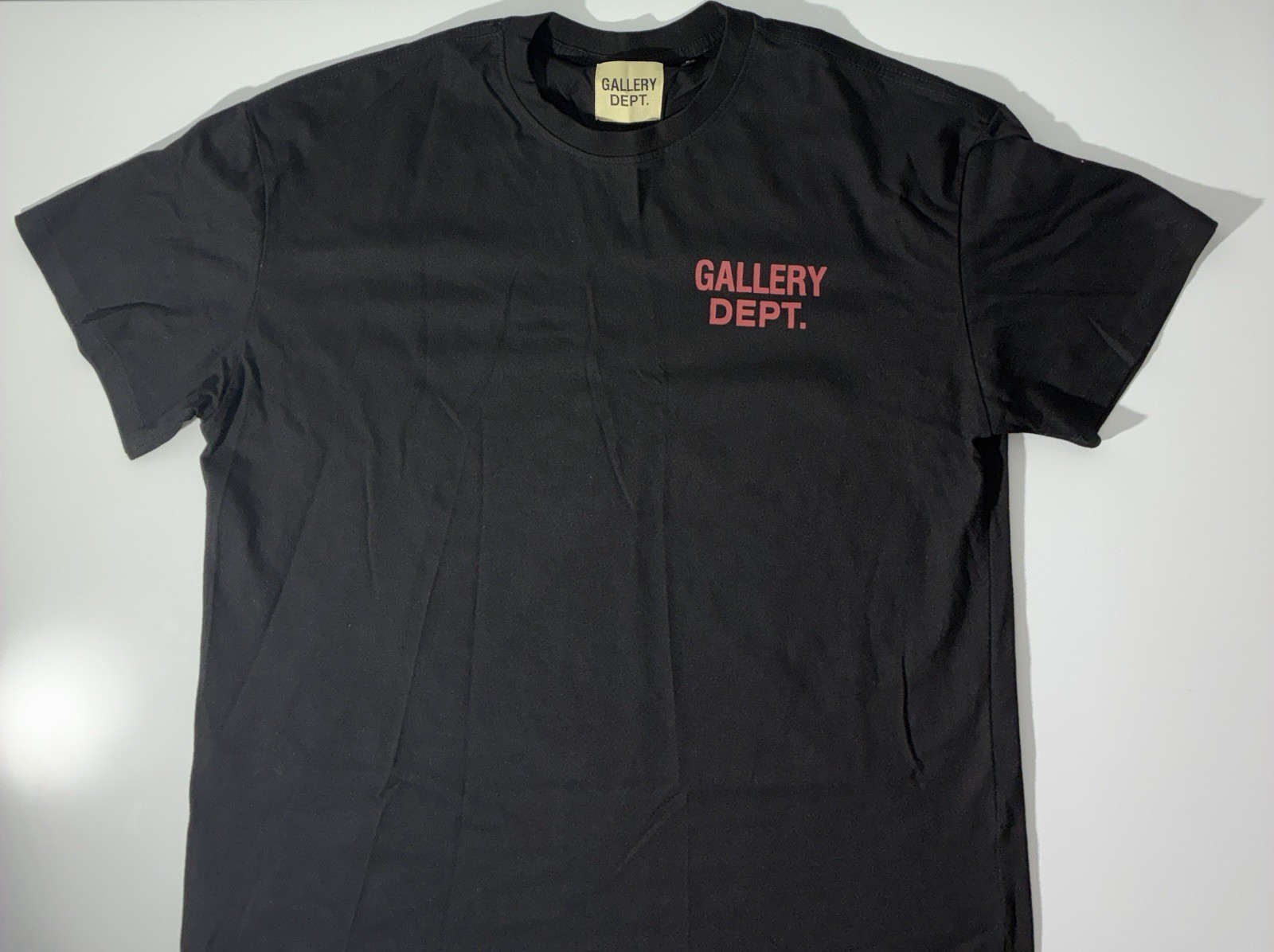 Gallery Dept. Hollywood CA Black Logo T-Shirt Front & Back Print