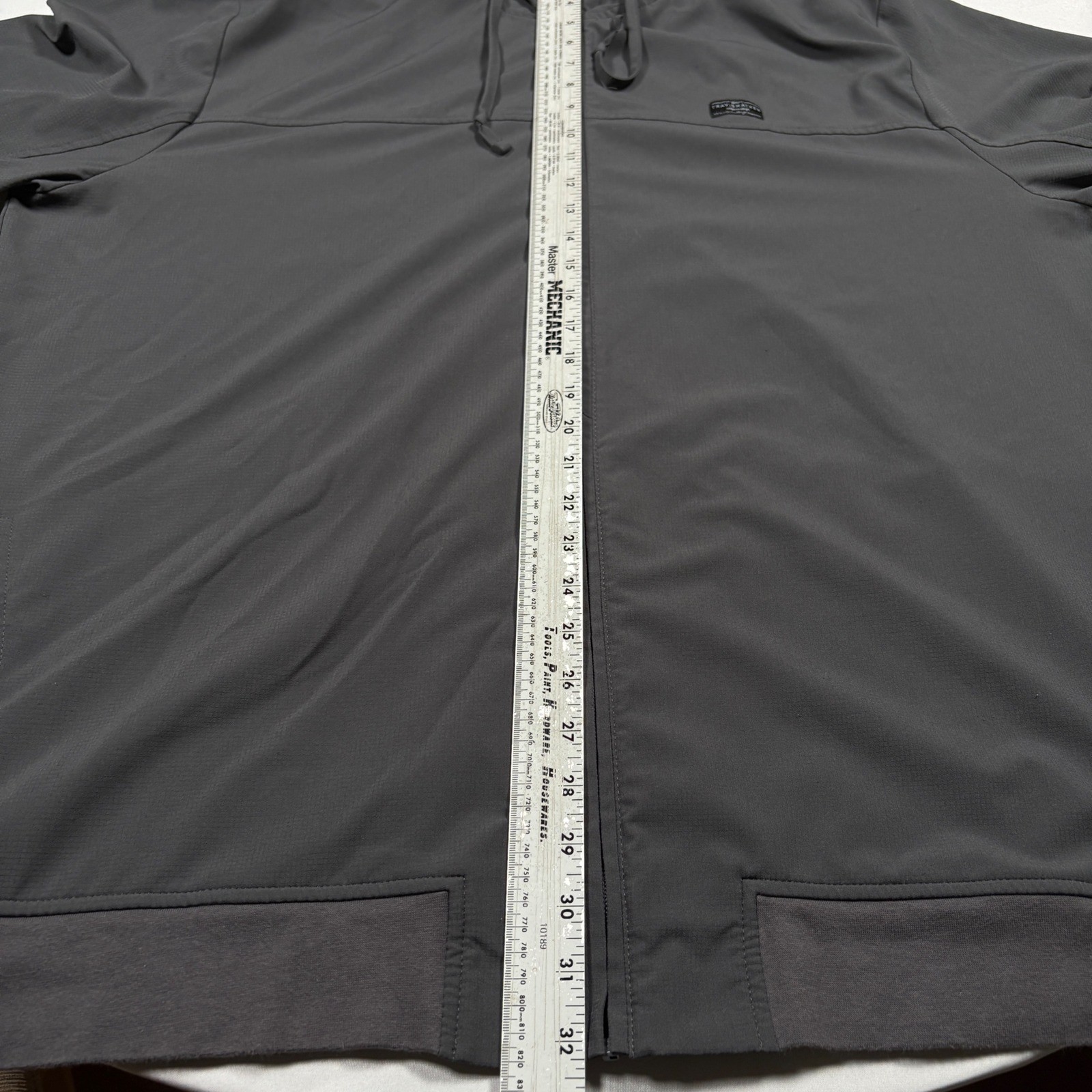TravisMathew Full Zip Hoodie Jacket Mens XXXL Gray Lightweight Performance Golf
